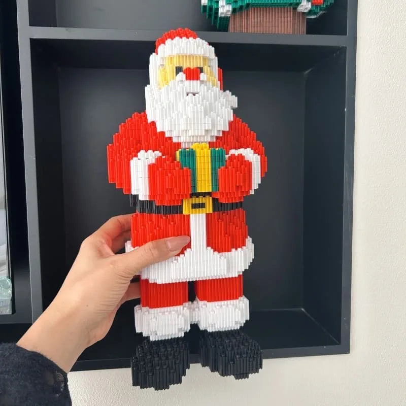 Santa Claus Elk Christmas Tree Building Blocks Toy Set Small Particle Bricks Building Blocks Toys Christmas Gift