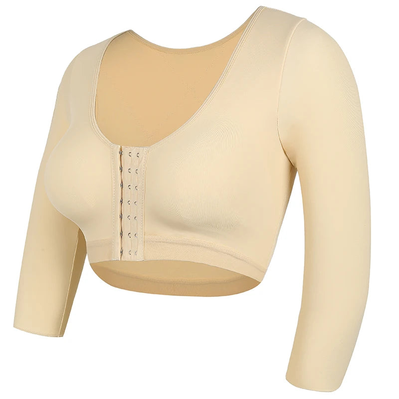 Women Arm Shaper Compression Top – Half Sleeve Posture Corrector Shapewear