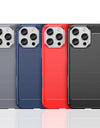 For iPhone 16 Pro Max Case Silicone Carbon Fiber Protector Case For iPhone 16 Pro Max Cover Shockproof Rubber TPU Cover Case