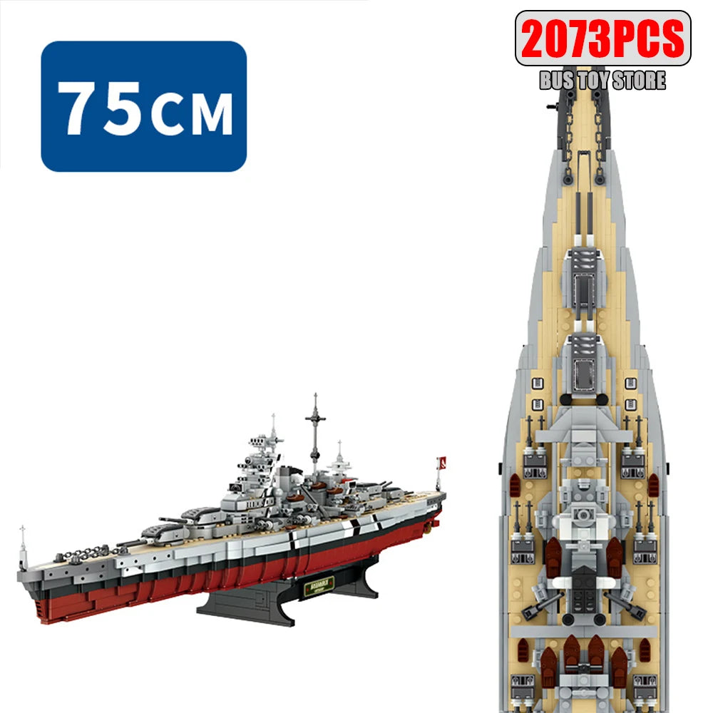 Military World War II Warship Battle Boat Building Blocks Sets The USS Enterprise CV-6 Bricks Toy For  Birthday Gift