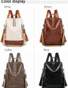 Multifunctional Large Capacity Backpacks High Quality Leather Luxury Designer Brand Women's Backpack