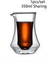 120/250/335ml Double-layer Glass Cup Hanging Ear Espresso Coffee Cup Anti-scalding Milk Brandy Wine Teacup Clear Mug Set