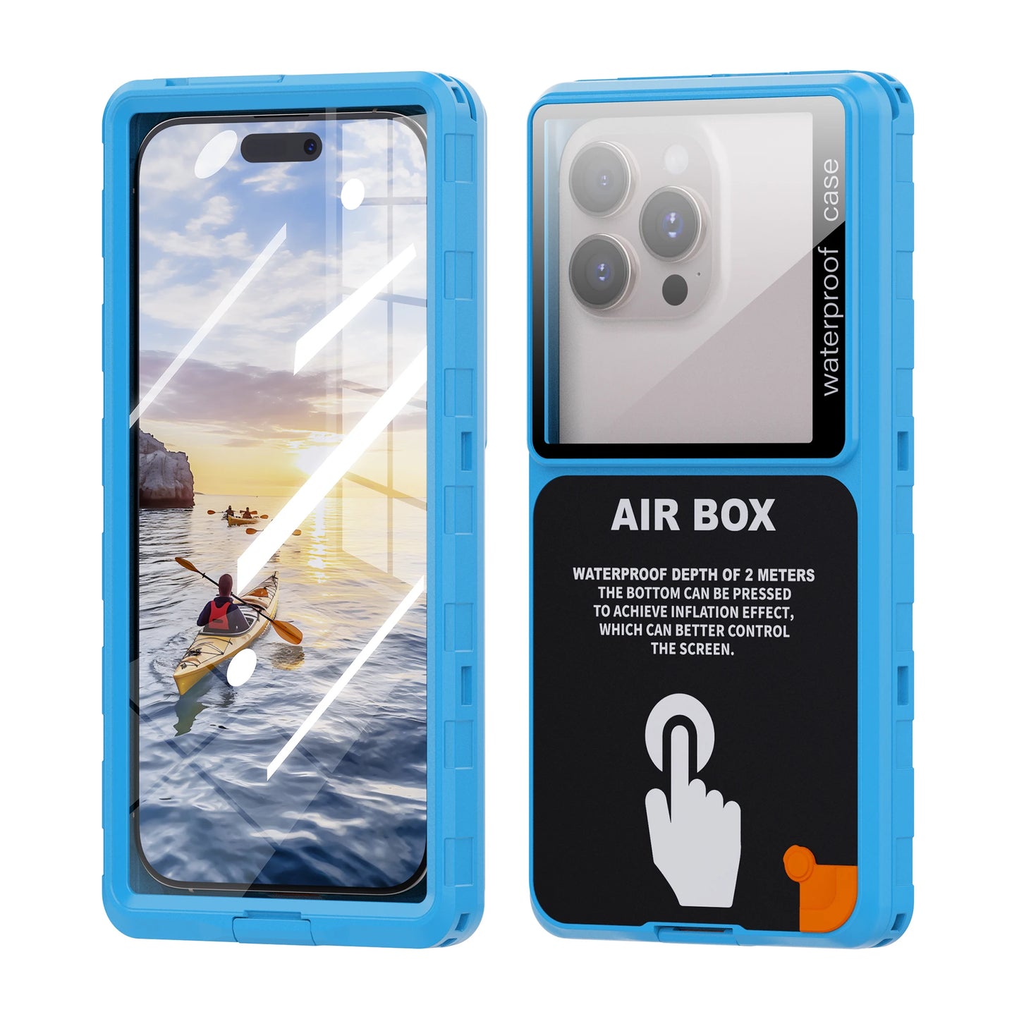 Waterproof Phone Case for 6.9' Devices Transparent Universal Touch Screen Underwater Dust And Drop Protection IP68 New