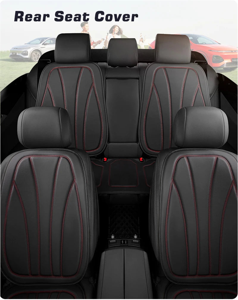 Karcle Car Seat Cover PU Leather Car Seat Cushion Breathable Auto Chair Cushions Pad Mat Universal Durable Four Seasons Pad Mat