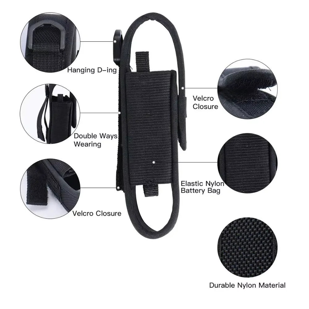 Adjustable Nylon Flashlight Holster