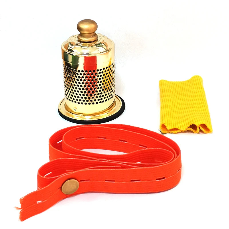 Magnetic Body Moxibustion Box Moxibustion Copper Smokeless Moxibustion Tool Pot Moxa Stick Moxibustion Holder Box Burner Massage
