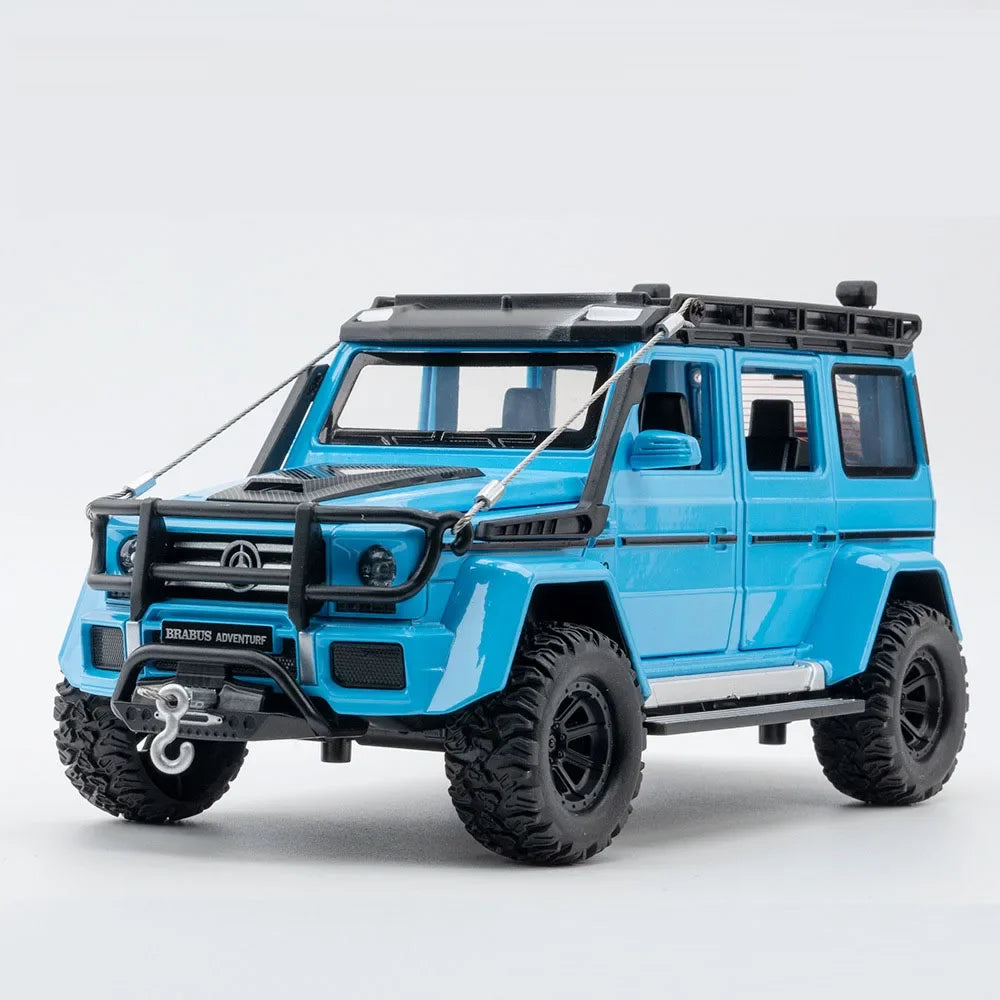 1:24 G63 G550 Diecast Alloy Miniature Model Toys Cars Sound Light Pull Back Doors Opened Off-road Vehicles Boys Birthday Present
