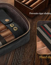 Cigar Humidor, Leather Travel Cigar Humidor, Include Cedar Wood Slot Tray, Cigar Draw Enhancer and Multifunction Cigar Cutter