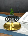 Creative Metal Incense Burner Mini Sailboat Incense Holder Incense Plate Ash Catcher Buddhism Supplies Home Decor