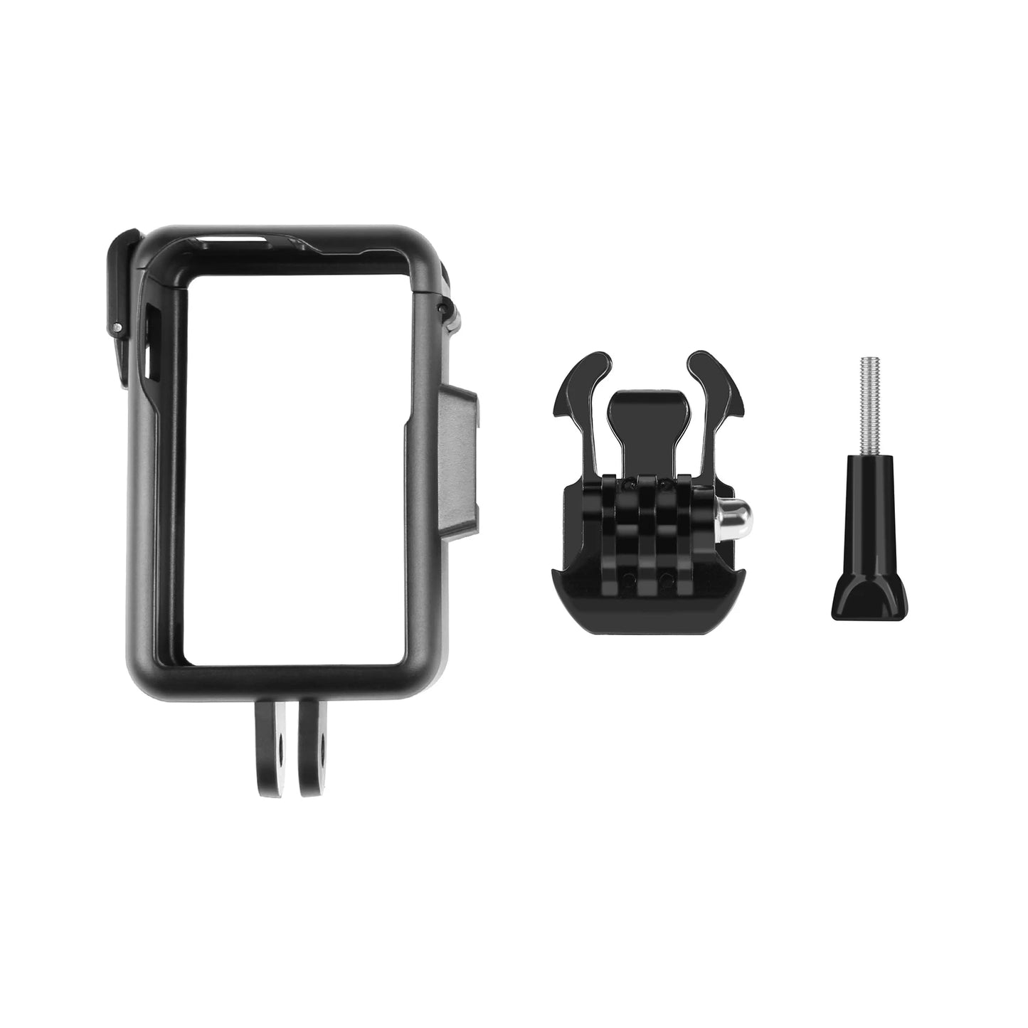 Vertical Protective Camera Frame with Cold Shoe Mounts for DJI Osmo Action Cameras