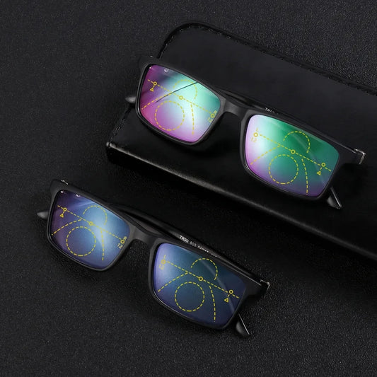Bifocal Reading Glasses with Blue Light Blocking Lenses for Men and Women