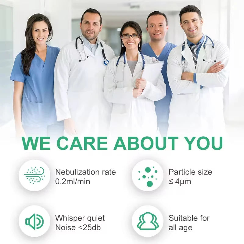 Medical Silent Mesh Nebulizer Handheld Asthma Inhaler Atomizer  Health Care Mini Portable Nebulizer Humidifier