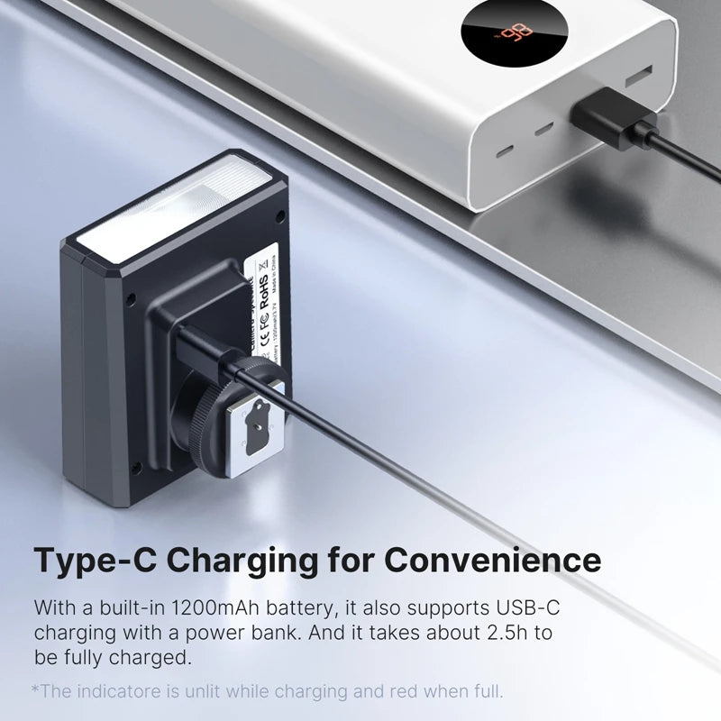 Mini Camera Flash Speedlite GN12 LCD Standard Hot Shoe Mount for Sony Canon Nikon Panasonic Olympus DSLR Camera