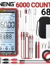 Rechargeable Digital Professional Multimeter Non-contact Voltage Tester AC/DC Voltage Meter LCD Screen Current Tester