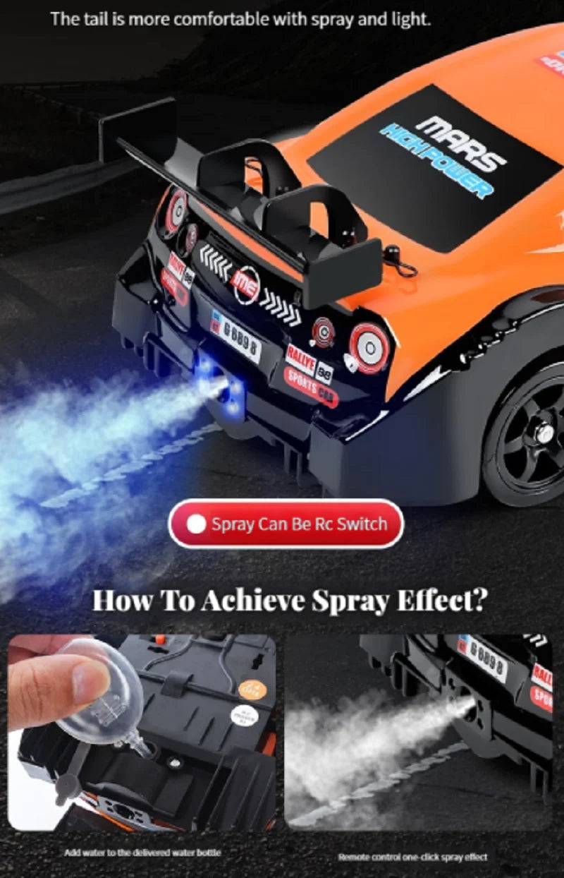 AE86 RC Drift Car 1 to 16 Scale 4WD High Speed Racing Car With Light And Spray