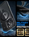 For iPhone 16 Pro Max Case with Camera Control Capture Button UB Mag Stand Series Slim Clear Magnetic MagSafe Phone Case