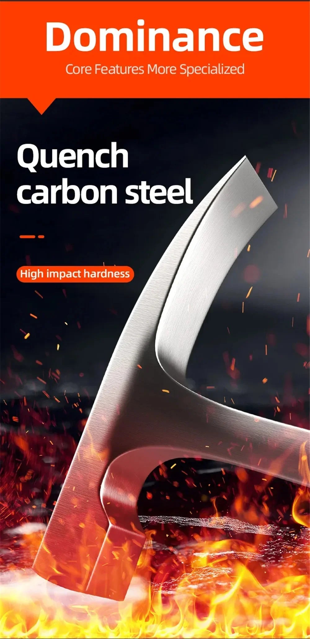 Professional Multifunctional Hand Tool Hammer Camping Hammer High Carbon Steel Geological Hammer Integrated Forging Claw