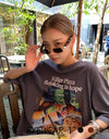 Sunglasses Fashion Rectangle Mens Womens Steampunk Sunglasses UV400 Outdoor Riding Fishing Party Glasses