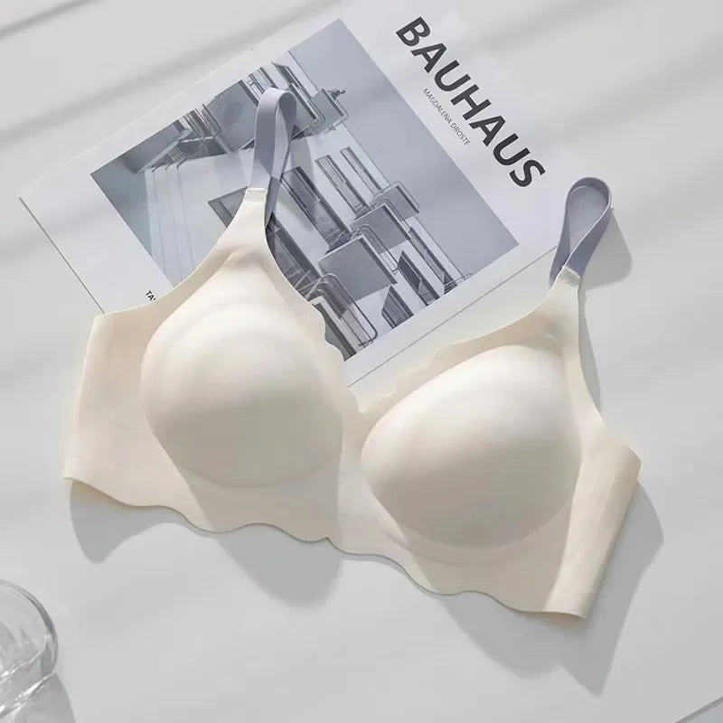 Womens Seamless Wireless Push Up Bralette