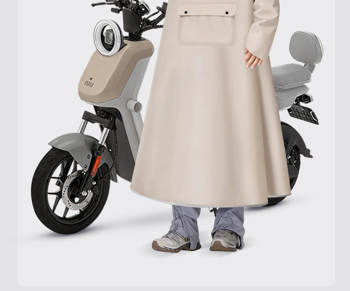 Full Length Waterproof Motorcycle Raincoat with Shoe Covers