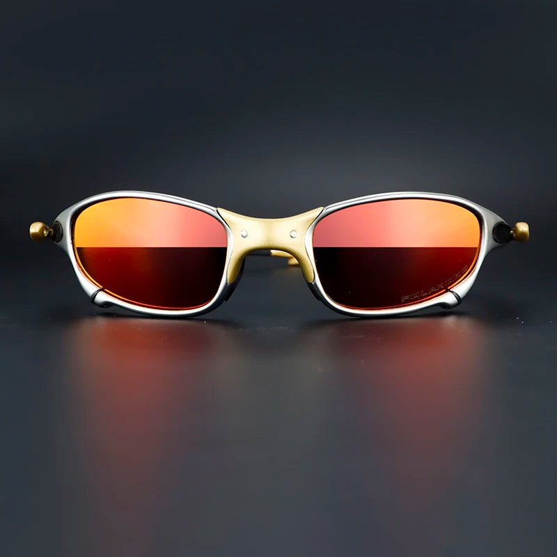 Polarized Metal Cycling Sunglasses UV400 Outdoor Riding Eyewear