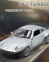 1/36 Scale Porsche 911 Turbo Toy Car Model Alloy Diecast Retro Racing with Pull Back Scale Model Car Toy for Boy Gift Collection