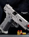 Automatic Desert Eagle Pistol Decompression Radish Gun Continuous Shell Ejection Empty Hanging Revolver Toy Gun