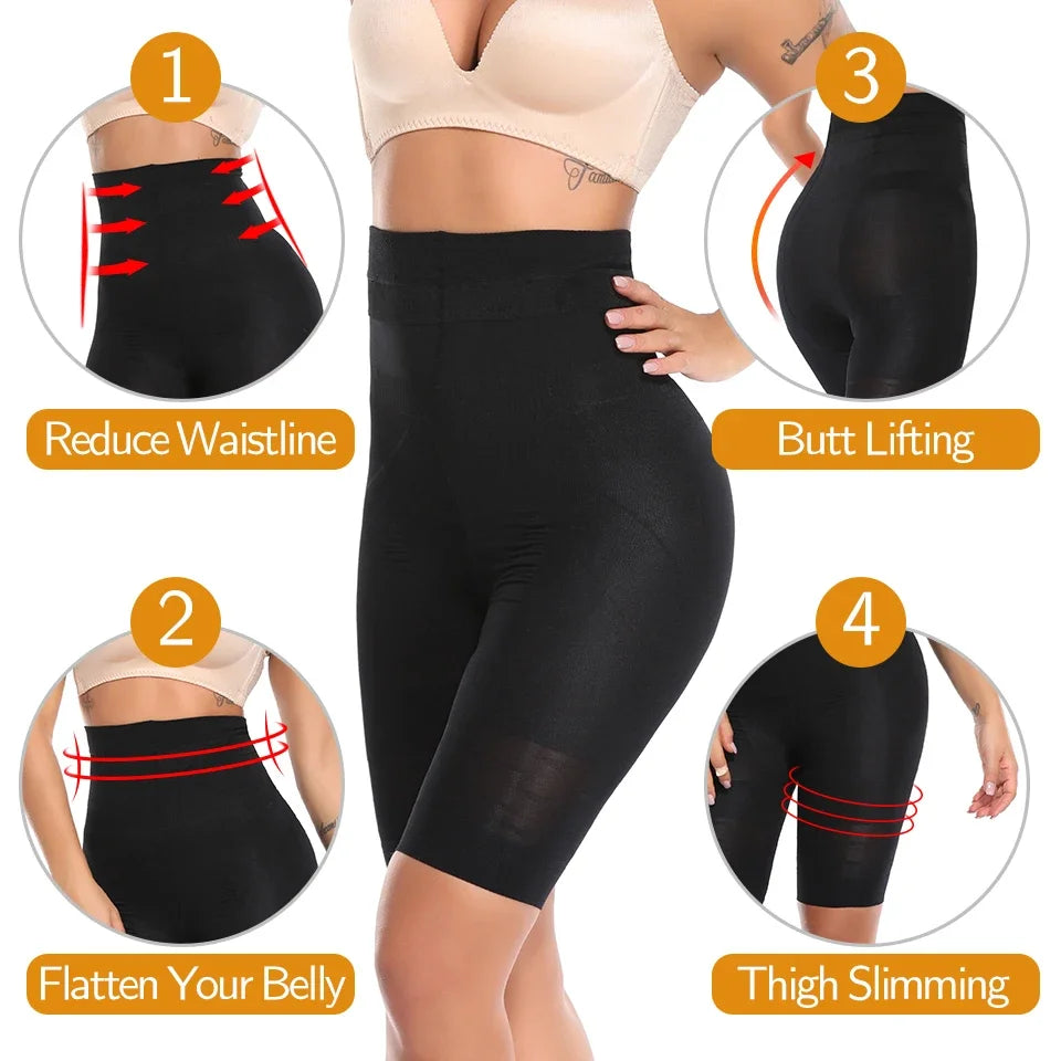 Women Body Shaper High Waist Tummy Control Panties Butt Lifter Shorts Thigh Slim Shapewear Slimming Underwear Short Pants