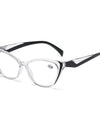 Retro Plastic Cat Eye Reading Glasses Cleat Lens Anti Blue Light Presbyopia Hyperopia Men Reading Eyeglasses +1.0 +1.5
