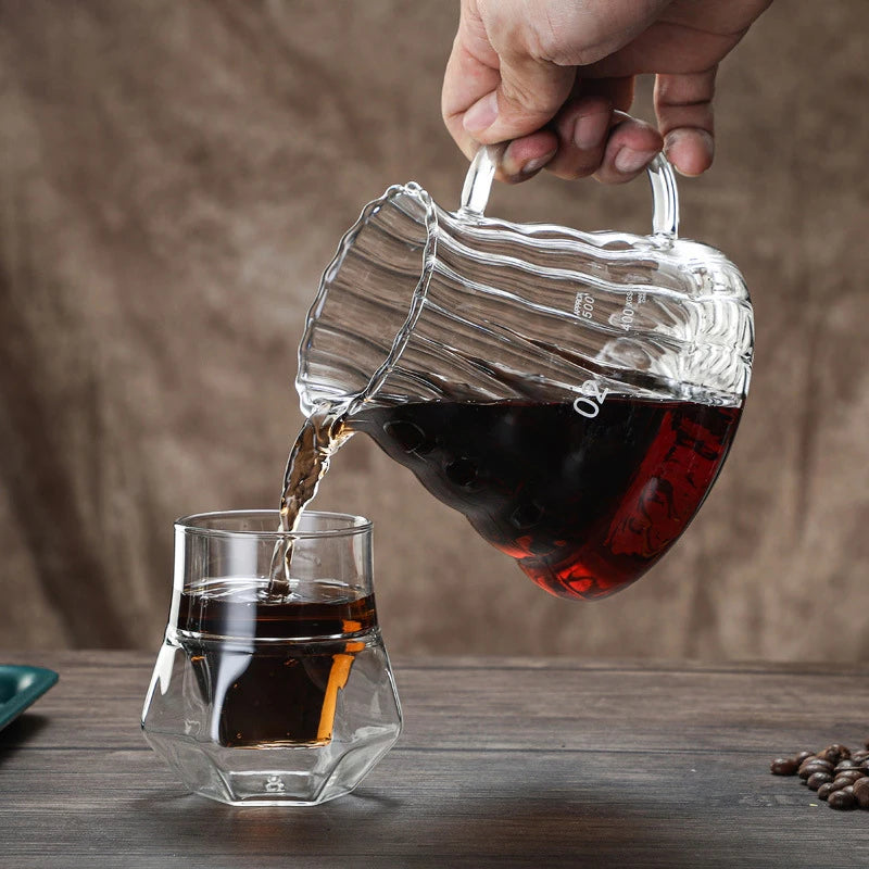 130ml Double Walled Glass Cup Hanging Ear Espresso Coffee Cup Clear Anti-scalding Teacup Party Brandy Wine Mug