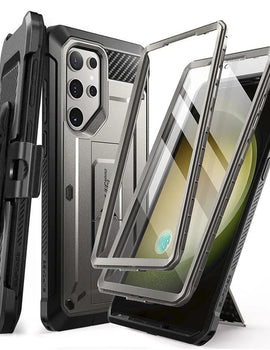 For Samsung Galaxy S24 Ultra Case 2024 UB Pro Full-Body Dual Layer Rugged Belt-Clip Case with Built-in Screen Protector