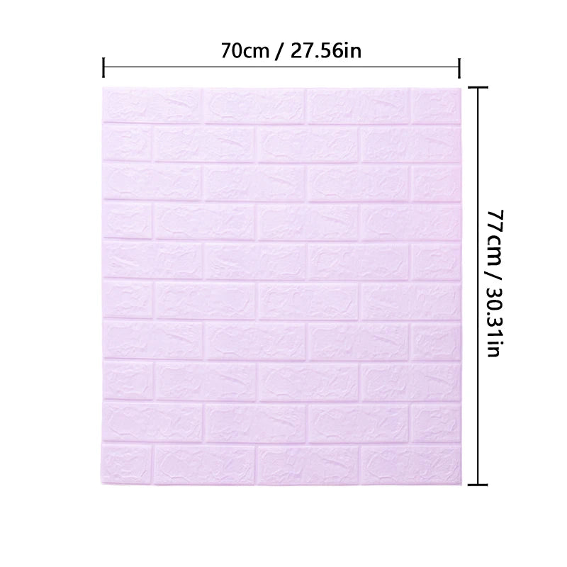 3D Wallpaper Decoration Self-adhesive Antique Foam Brick Wallpaper