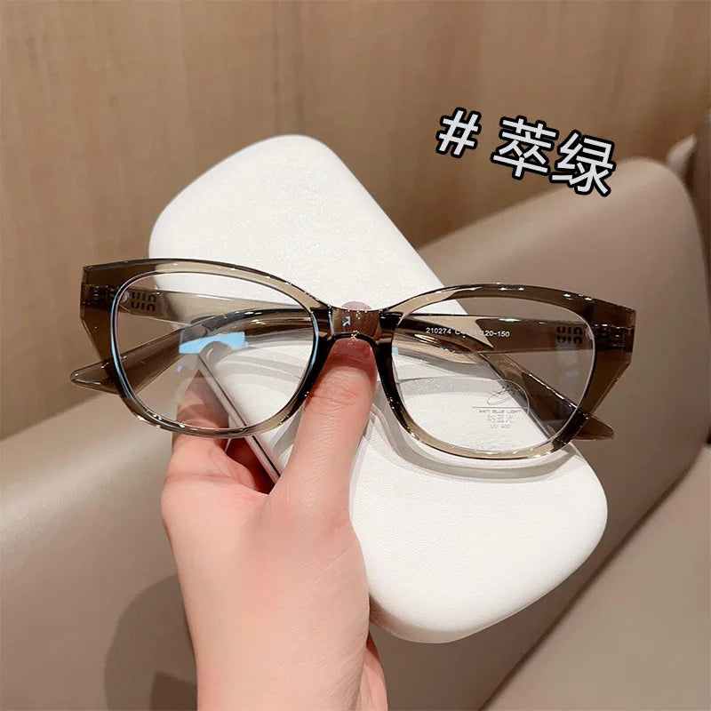 Retro Cat Eye Butterfly Eyewear Ultra light TR90 Spectacle Optical Prescription Frames Specs For Women