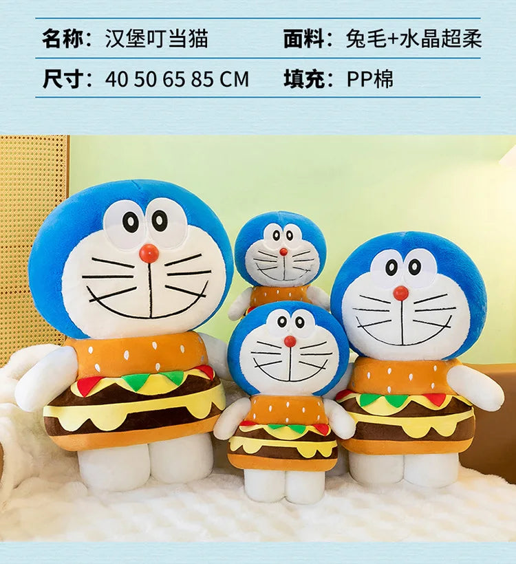 Large Blue Robot Cat Plush Stuffed Doll Toy
