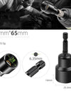 6-19mm Impact-Socket Magnetic Nut Screwdriver Deep Socket Adapter 1/4 Hex Wrench Heads Electric Drill Bit Repairing Hand Tools