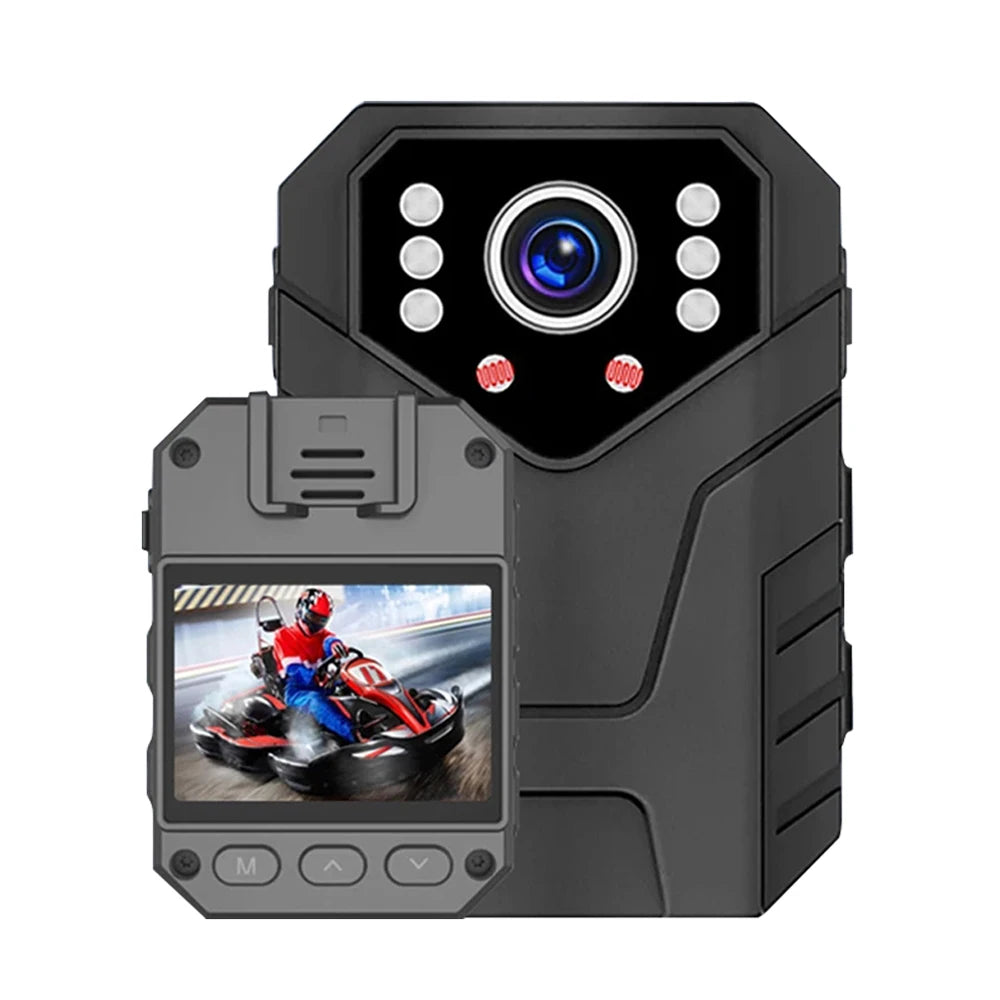 Mini Body Camera Full HD 1080P 2 Inch IPS Touch Screen Night Vision Video Recorder Security Guard Police Body Mini Cam