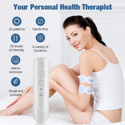 Small Electric Pulse Massage Instrument Household Portable Massage Device Clip-on Physiotherapy Massager USB Charging