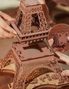 3D Wooden Puzzle Game Night of the Eiffel Tower