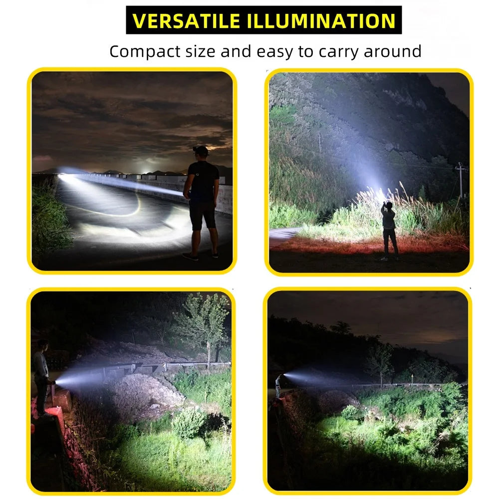 60W High Power Rechargeable LED Flashlight