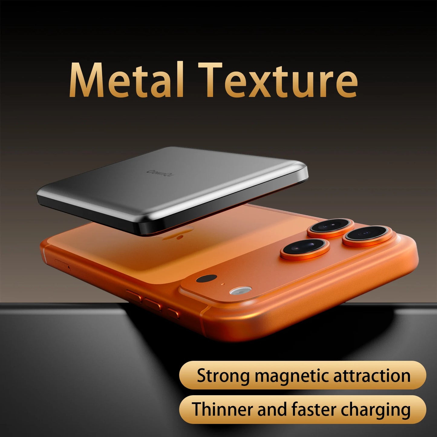 Metal Magnetic Wireless Power Bank 20W USB-C Fast Charging Protable External Battery for iPhone 17 16 15 14 13 12 Smartphone