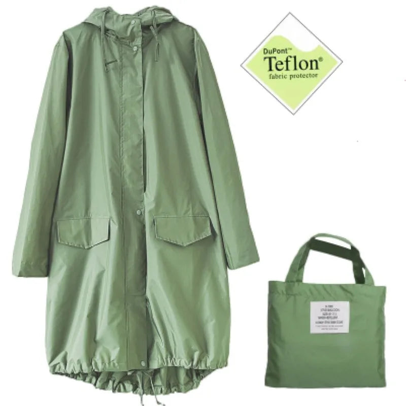 Lightweight Waterproof Rain Poncho Windbreaker for Outdoor Travel