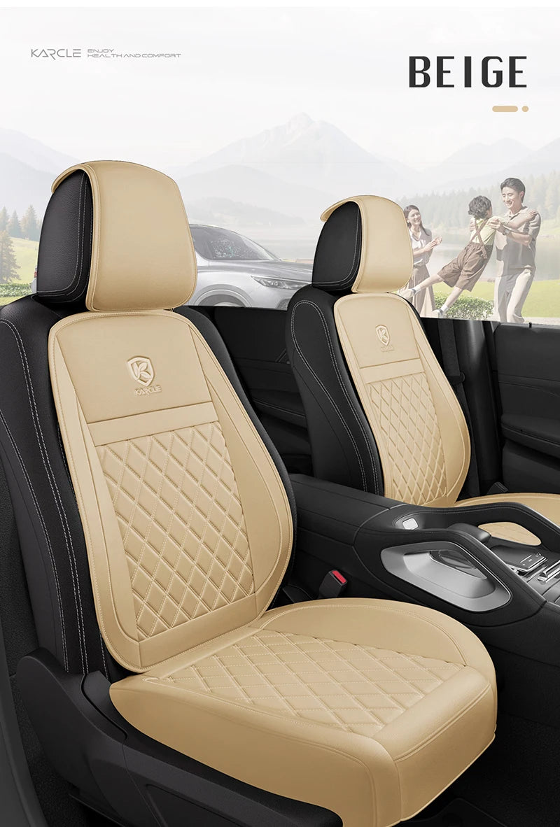 Leather Car Seat Covers Universal PU Cars Seat Cushion Cover Automobiles Seat Protector Waterproof Car Chair Pad Mat