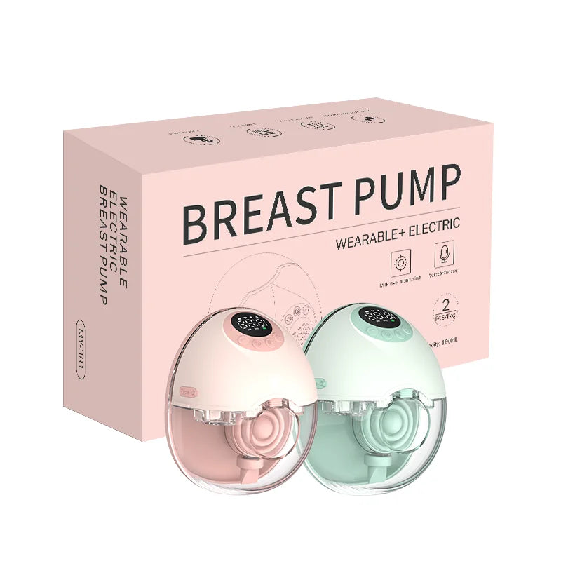 Wearable BPA-Free Wireless Bra Breast Pump with Cordless Bottle Design Wearable Silicone Flange Milk Manual Breast Pump
