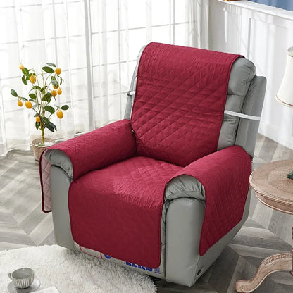 1 Seater Recliner Sofa Cushion Quilted Anti-Slip Recliner Chair Cover Mat Furniture Protector Couch Cover Pet Sofa Cushions