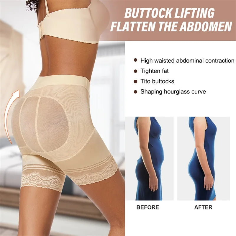 Women's Tummy Control Shapewear Panties – Lace Waist Trainer & Slimming Body Shaper