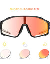 Photochromism blue red black bicycle cycling glasses men riding Cycling Sunglasses sport bike cycling women fishing goggle UV400