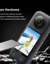2PCS For Insta360 X3 Curved HD Screen Film Protective Film (Transparent)