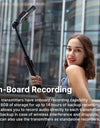 Wireless Mic Stereo Microphone Lavalier Microphone for Smartphone DSLR for Interview Video Vlog Gaming Mic