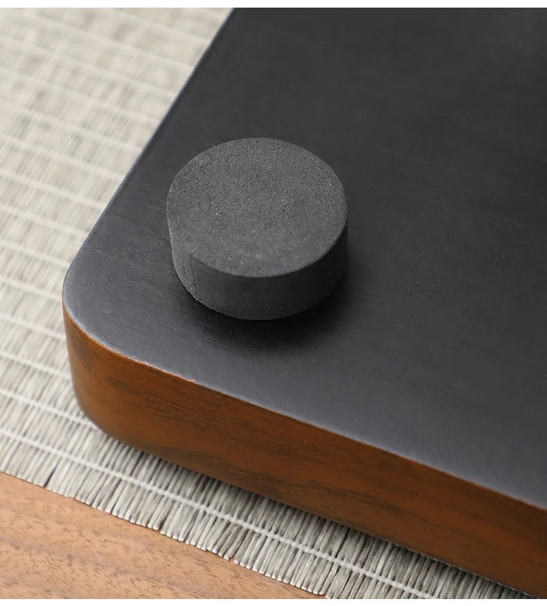 Tea Tray Household Solid Wood Tea Brewing Table Light Luxury High-End Tea Tray Kung Fu Tea Set Office Desk Wooden Tray