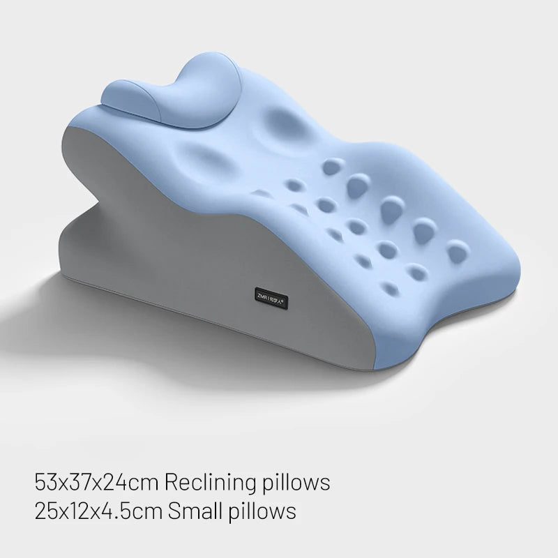 Bed Backrest Pillow Ergonomic Design Lumbar Support Cushion for Home Reading in Bed Sofa Chair Washable Cover Back Pain Relief